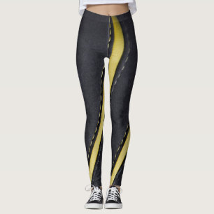 Leather and Suede Leggings