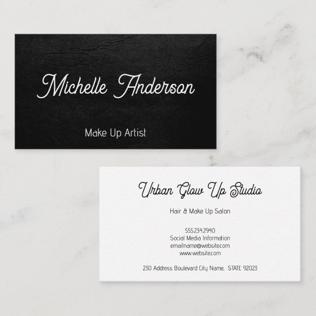Leather Background Texture Business Card (Front/Back)