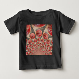 Leather Ball Rhythm Cricket Balls: Rhythmic Array Baby T-Shirt