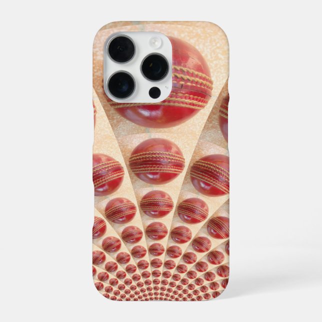 Leather Ball Rhythm Cricket Balls: Rhythmic Array iPhone Case (Back)