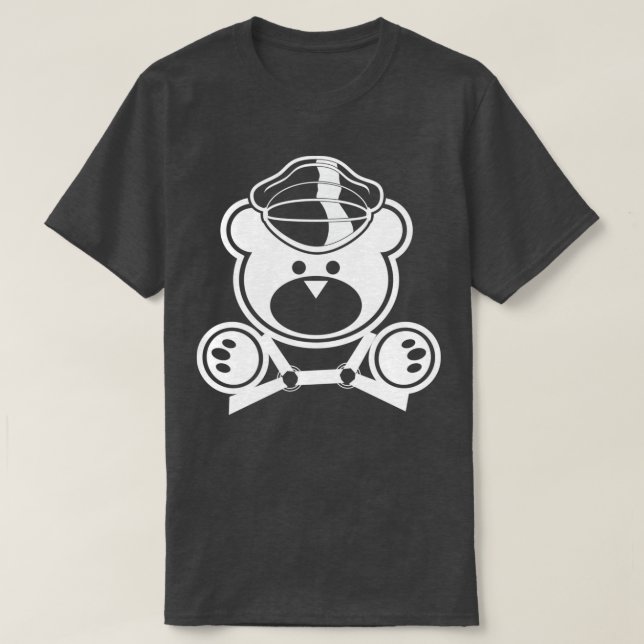 Leather Bear Daddy 2 white T-Shirt (Design Front)