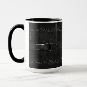 Leather & Belt Dark Grey Coffee Mug