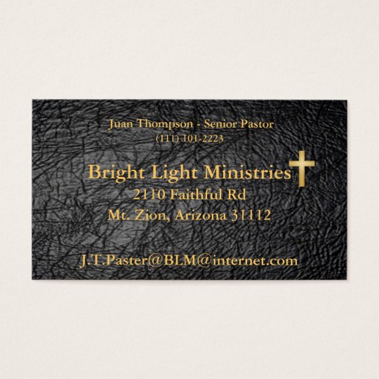 Leather Bible Skin Business Card