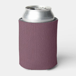 Leather Blue Tartan Fabric Crocodile Skin Can Cooler