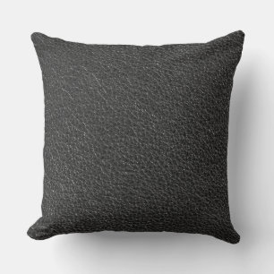 Leather Blue Tartan Fabric Crocodile Skin Cushion