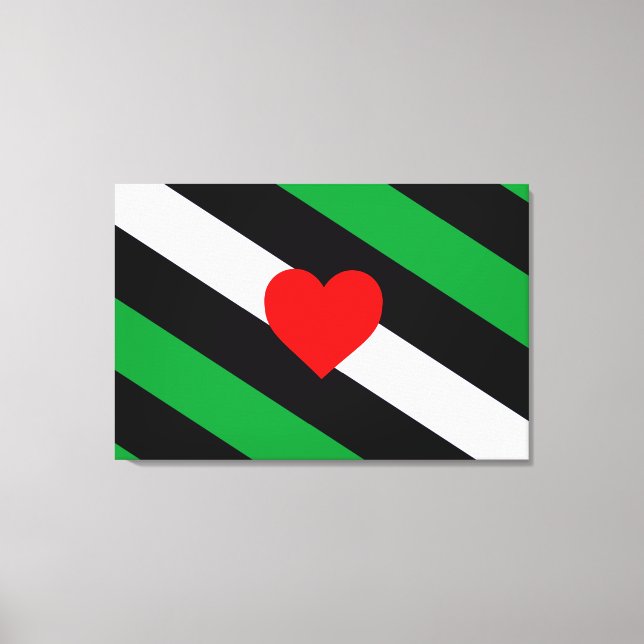 Leather Boi Pride Flag Canvas Print (Front)