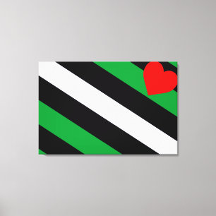 Leather Boi Pride Flag Canvas Print