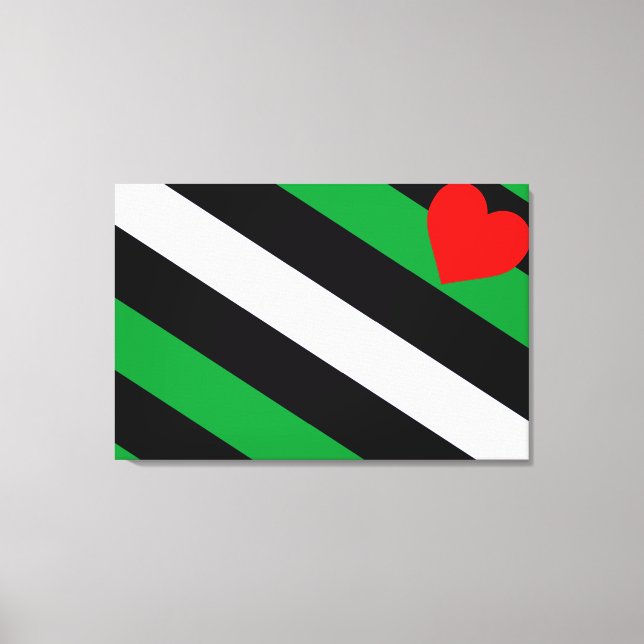 Leather Boi Pride Flag Canvas Print (Front)