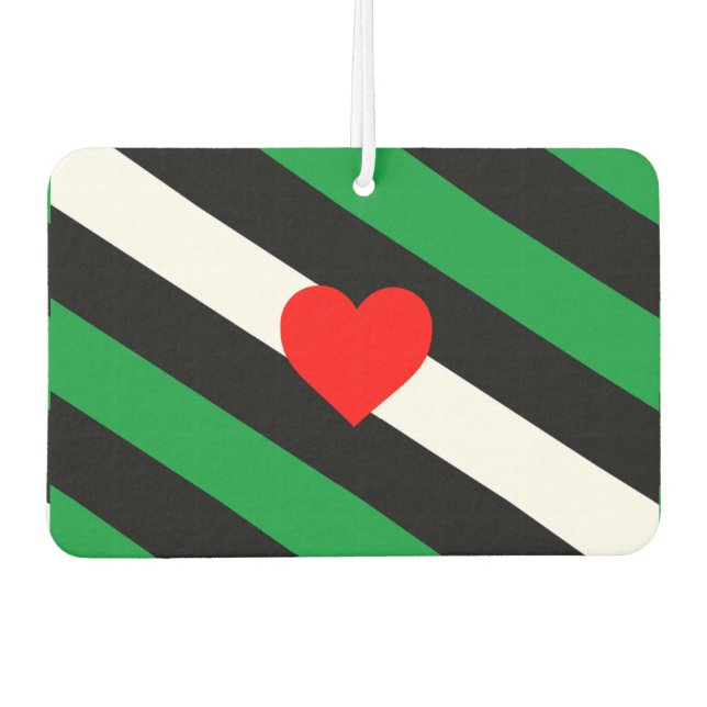 Leather Boi Pride Flag Car Air Freshener (Front)
