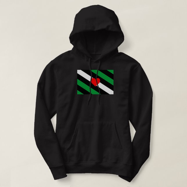 Leather Boi Pride Flag Hoodie (Design Front)