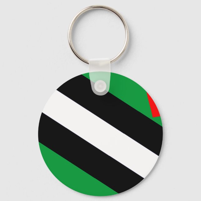 Leather Boi Pride Flag Key Ring (Front)
