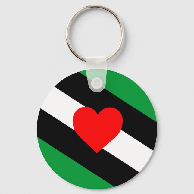 Leather Boi Pride Flag Key Ring (Front)