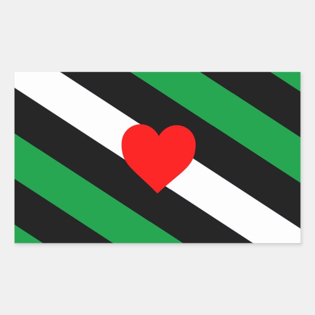 Leather Boi Pride Flag Rectangular Sticker (Front)