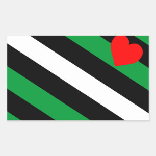 Leather Boi Pride Flag Rectangular Sticker