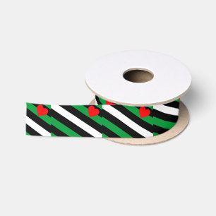 Leather Boi Pride Flag Satin Ribbon