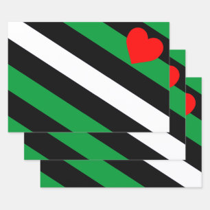 Leather Boi Pride Flag Wrapping Paper Sheet