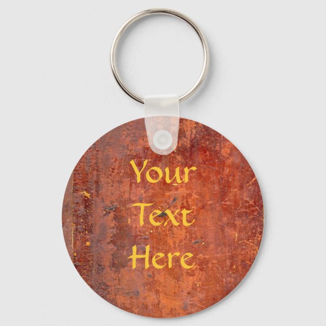 Leather Bound Antique Book Cover Key Ring (Front)