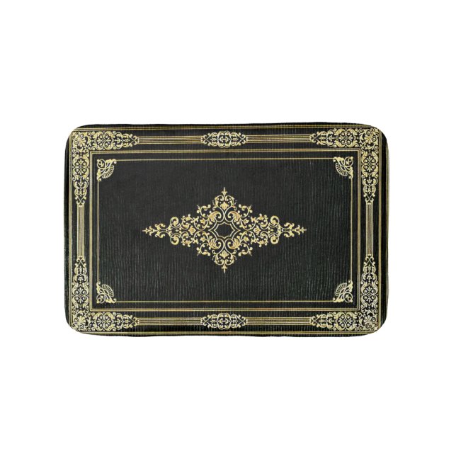 Leather Bound Grunge Book Bath Mat (Front)