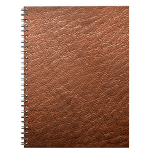 Leather brown structure clothing notebook