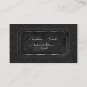 Leather Business Card 'n Suede Black