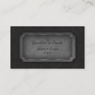 Leather Business Card 'n Suede Grey