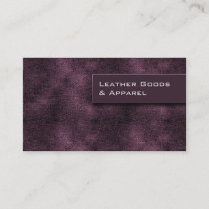 Leather Business Card Purple