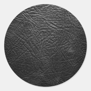 Leather Classic Round Sticker