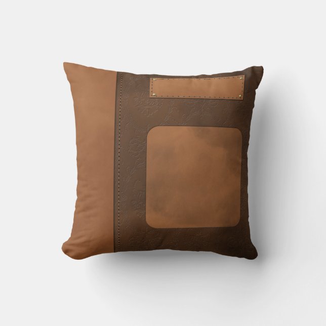 Leather decor cushion (Front)