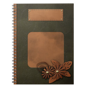 Leather decor notebook