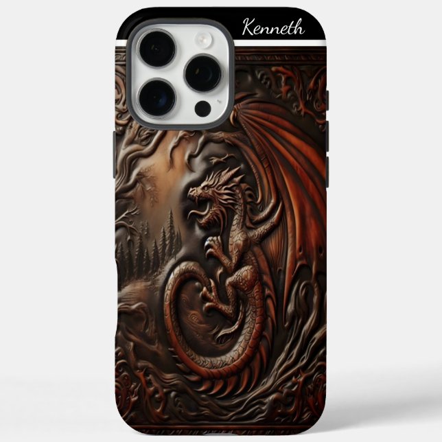 Leather Dragon's Peak Case-Mate iPhone Case (Back)