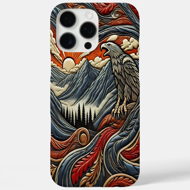 Leather Eagle Masterpiece Case-Mate iPhone Case (Back)