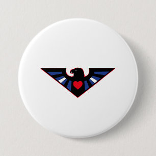 Leather Eagle Pride 7.5 Cm Round Badge