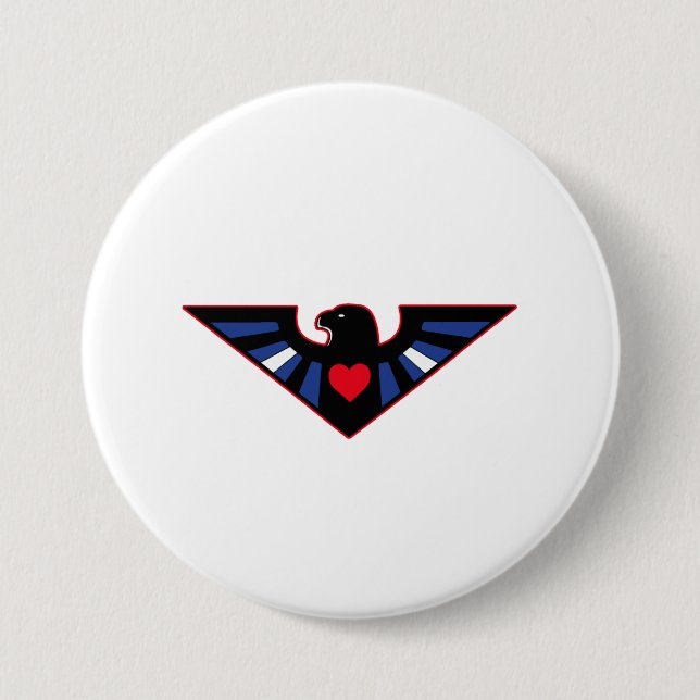 Leather Eagle Pride 7.5 Cm Round Badge (Front)