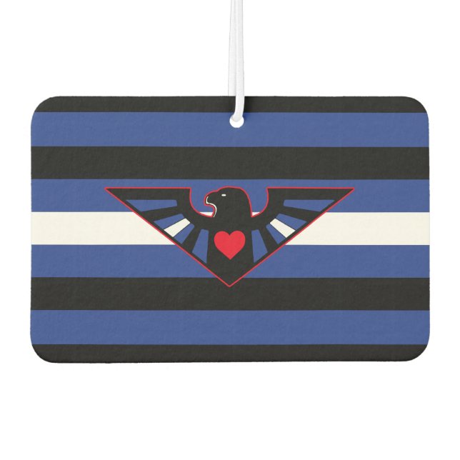 Leather Eagle Pride Car Air Freshener (Front)
