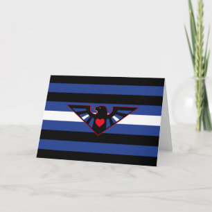 Leather Eagle Pride Flag Holiday Card