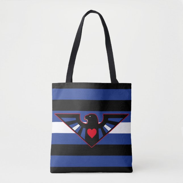 Leather Eagle Pride Flag Tote Bag (Front)