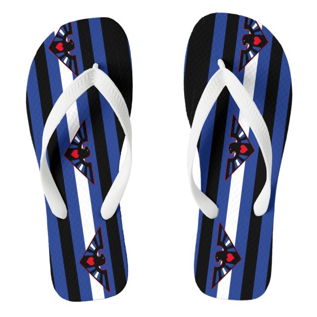 Leather Eagle Pride Flip Flops (Footbed)