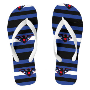 Leather Eagle Pride Flip Flops
