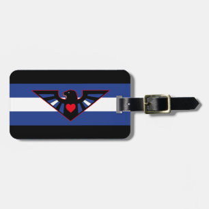 LEATHER EAGLE PRIDE LUGGAGE TAG