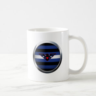 LEATHER EAGLE PRIDE MEDALLION COFFEE MUG