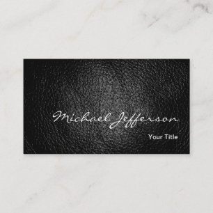 Leather Effect Consultant Engineer Business Card