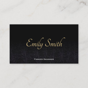 Leather   Fashion Designer   Fashionista Business Card