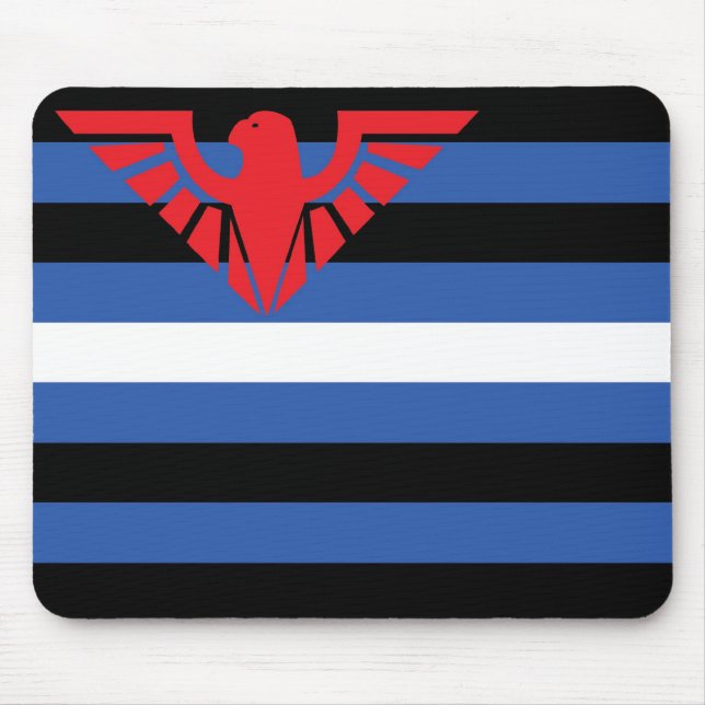 Leather Flag (Eagle) Mouse Mat (Front)