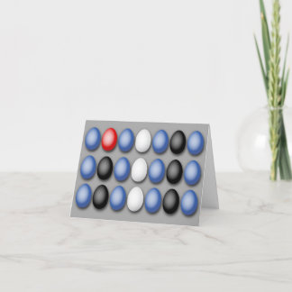 Leather Flag Eggs Card