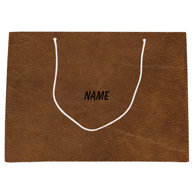 leather gift bag (Front)