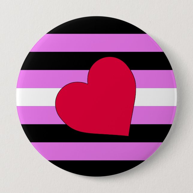 LEATHER GIRL PRIDE 10 CM ROUND BADGE (Front)