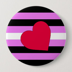 LEATHER GIRL PRIDE 10 CM ROUND BADGE
