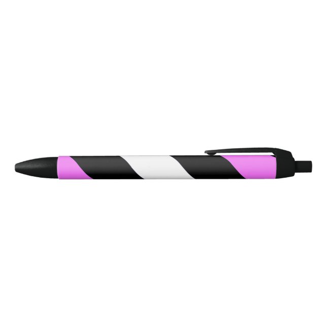 Leather Girl Pride Flag Black Ink Pen (Top)