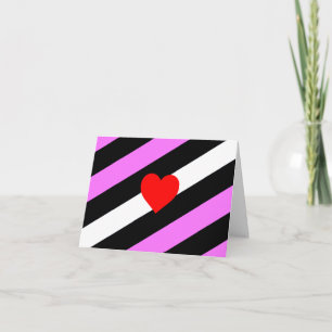 Leather Girl Pride Flag Card