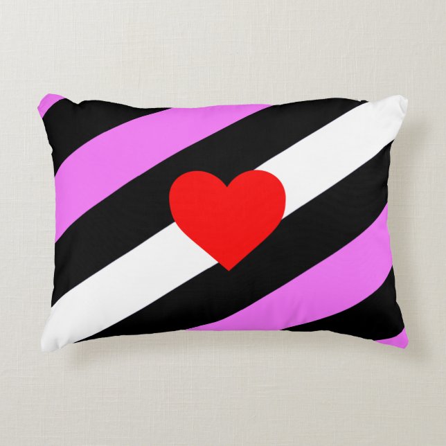 Leather Girl Pride Flag Decorative Cushion (Front)